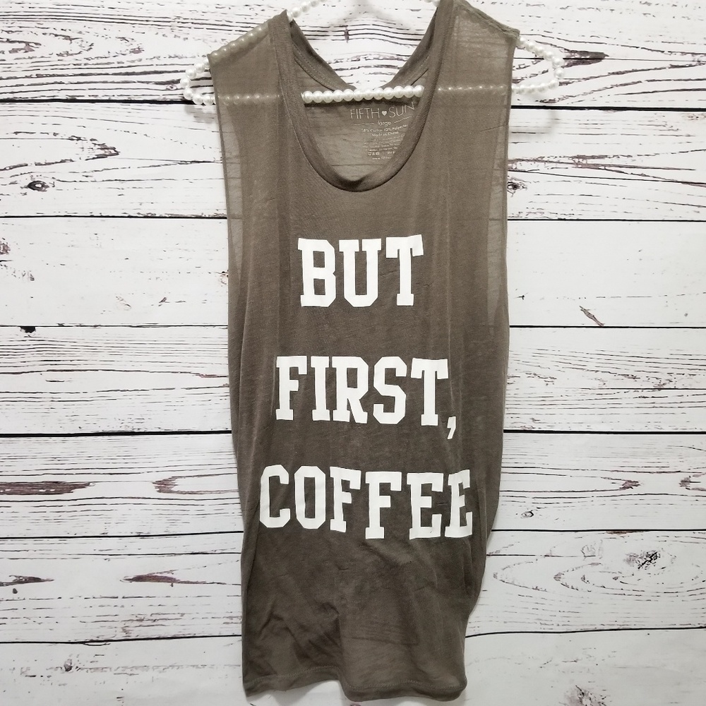 Sleeveless super sheer tee